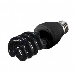 Bec UV 15 W, soclu standard tip E27, putere lumina 850 lm, culoare negru
