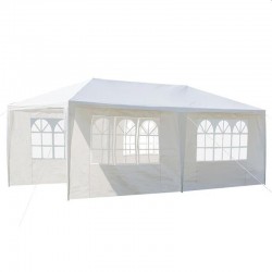 Cort gradina 3x6 m, cadru din otel, pavilion impermeabil, ferestre laterale