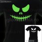 Tricou fosforescent Scary Face, marime S