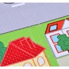 Covor tip puzzle cu masinute, 60x60 cm, 4 piese spuma EVA, grosime 1 cm