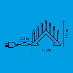 Lumanari decorative de Craciun, becuri tip flacara, Home