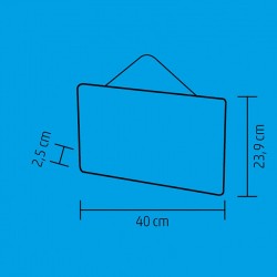 Tablou Om de Zapada cu LED, din lemn, timer, 40x23.9 cm, cu baterii