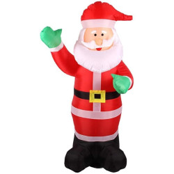 Figurina Mos Craciun gonflabil 240 cm, iluminat LED, pentru interior si exterior, ProCart