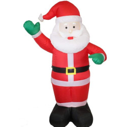 Figurina Mos Craciun gonflabil 240 cm, iluminat LED, pentru interior si exterior, ProCart
