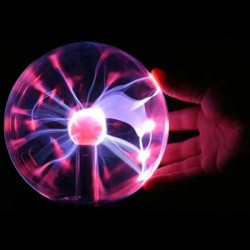 Glob luminos cu plasma, efect fulger la atingere, diametru 12.7 cm