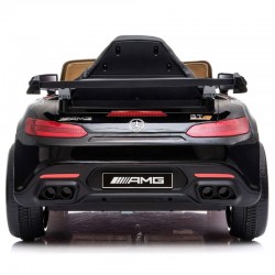 Masina electrica pentru copii, Mercedes-Benz GTR, roti spuma EVA, negru