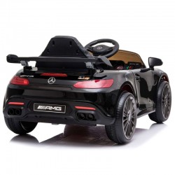 Masina electrica pentru copii, Mercedes-Benz GTR, roti spuma EVA, negru