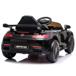 Masina electrica pentru copii, Mercedes-Benz GTR, roti spuma EVA, negru