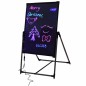 Tabla LED rescriptibila 40x60 cm, reclama luminoasa efect neon, suport inclus