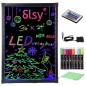 Tabla LED rescriptibila 40x60 cm, reclama luminoasa efect neon, suport inclus