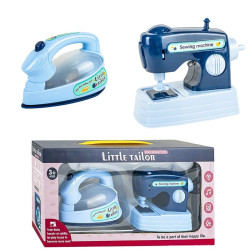 Set mini masina de cusut si fier de calcat, jucarii cu lumina si sunet, Little Tailor