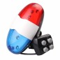 Sonerie tip sirena politie pentru bicicleta, 4 melodii, 6 LED-uri, controler, RESIGILAT Sonerie tip sirena politie pentru bicicleta, 4 melodii, 6 LED-uri, controler, RESIGILAT