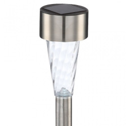 Felinar solar LED pentru gradina, stalpisor inox, IP44, set 6 bucati