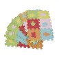 Covor puzzle 36 piese din spuma EVA multicolora, 15,5x15,5 cm, figurine animale