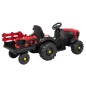 Tractor electric pentru copii, centura de siguranta, faruri, remorca inclusa, telecomanda, muzica