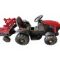 Tractor electric pentru copii, centura de siguranta, faruri, remorca inclusa, telecomanda, muzica