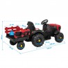Tractor electric pentru copii, centura de siguranta, faruri, remorca inclusa, telecomanda, muzica