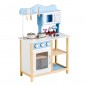 Bucatarie pentru copii, din lemn, 84.5x54x27 cm, 7 accesorii incluse, butoane senzoriale Bucatarie pentru copii, din lemn, 84.5x54x27 cm, 7 accesorii incluse, butoane senzoriale