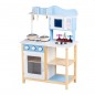 Bucatarie pentru copii, din lemn, 84.5x54x27 cm, 7 accesorii incluse, butoane senzoriale Bucatarie pentru copii, din lemn, 84.5x54x27 cm, 7 accesorii incluse, butoane senzoriale