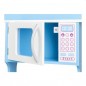 Bucatarie pentru copii, din lemn, 84.5x54x27 cm, 7 accesorii incluse, butoane senzoriale Bucatarie pentru copii, din lemn, 84.5x54x27 cm, 7 accesorii incluse, butoane senzoriale