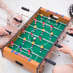 Masa de fotbal cu 18 jucatori, din lemn, 2 mingi, tabele scor, 60,5 x 54,5 x 30,5 cm