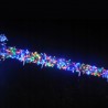 Instalatie Craciun tip perdea, 500 LED-uri multicolore, lungime 34.6 m, LED alb efect fulg nea,IP44