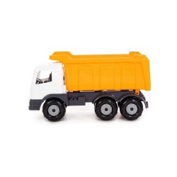 Camion jucarie copii, volan rotativ, basculanta si trapa descarcare, 67x26x36 cm