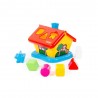 Casuta interactiva educativa, 6 forme geometrice, 21x20x18 cm