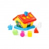 Casuta interactiva educativa, 6 forme geometrice, 21x20x18 cm