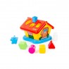 Casuta interactiva educativa, 6 forme geometrice, 21x20x18 cm