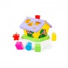 Casuta interactiva educativa, 6 forme geometrice, 21x20x18 cm
