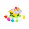 Casuta interactiva educativa, 6 forme geometrice, 21x20x18 cm
