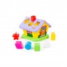 Casuta interactiva educativa, 6 forme geometrice, 21x20x18 cm