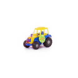 Tractor jucarie, dimensiune 28x17x18 cm, aspect realist, colorat