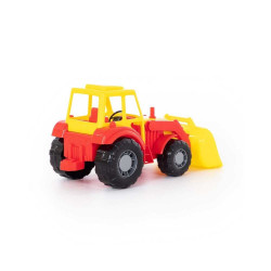 Tractor jucarie cu incarcator, cupa frontala stivuire, 36x17x18 cm