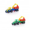Tractor cu remorca mobila, macara, lemne transport, 61x17x25 cm