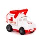 Ambulanta jucarie, grip pentru manipulare usoara, 24x14x18 cm