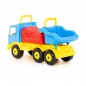 Camion fara pedale, bena basculabila, 6 roti, maner frontal si spatar, 71x26x32 cm Camion fara pedale, bena basculabila, 6 roti, maner frontal si spatar, 71x26x32 cm