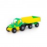 Tractor cu remorca, Hardy, 44x13x14 cm, 8 roti