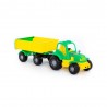 Tractor cu remorca, Hardy, 44x13x14 cm, 8 roti