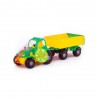 Tractor cu remorca, Hardy, 44x13x14 cm, 8 roti