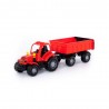 Tractor cu remorca, Hardy, 44x13x14 cm, 8 roti