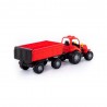Tractor cu remorca, Hardy, 44x13x14 cm, 8 roti