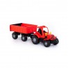 Tractor cu remorca, Hardy, 44x13x14 cm, 8 roti