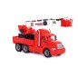 Masina pompieri jucarie, macara, scara extensibila, suport rotativ 360 grade, 82x19x37 cm