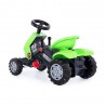 Tractor de teren pentru copii, cu pedale, aspect realist, 125x44x54 cm
