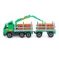 Camion trailer jucarie, incarcatura de lemne, macara extensibila, 77x19x25 cm