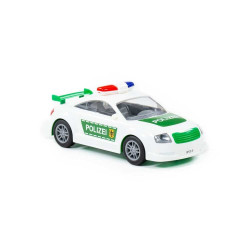 Masina de politie cu frictiune, girofar, 26x11x10cm