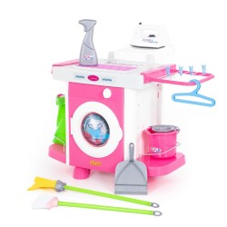 Set masina de spalat cu accesorii, 66x61x46 cm, material plastic, 3 ani+