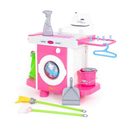 Set masina de spalat cu accesorii, 66x61x46 cm, material plastic, 3 ani+